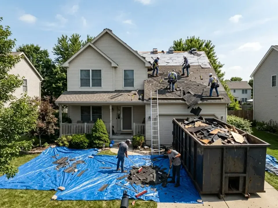 roof-replacement-debris-remova-004 — frequently asked questions, Cheapest Dumpster Rentals in Chester, IL